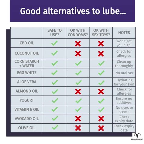 best alternatives to lube|Lubricant Alternatives: What To Use and What To Avoid.